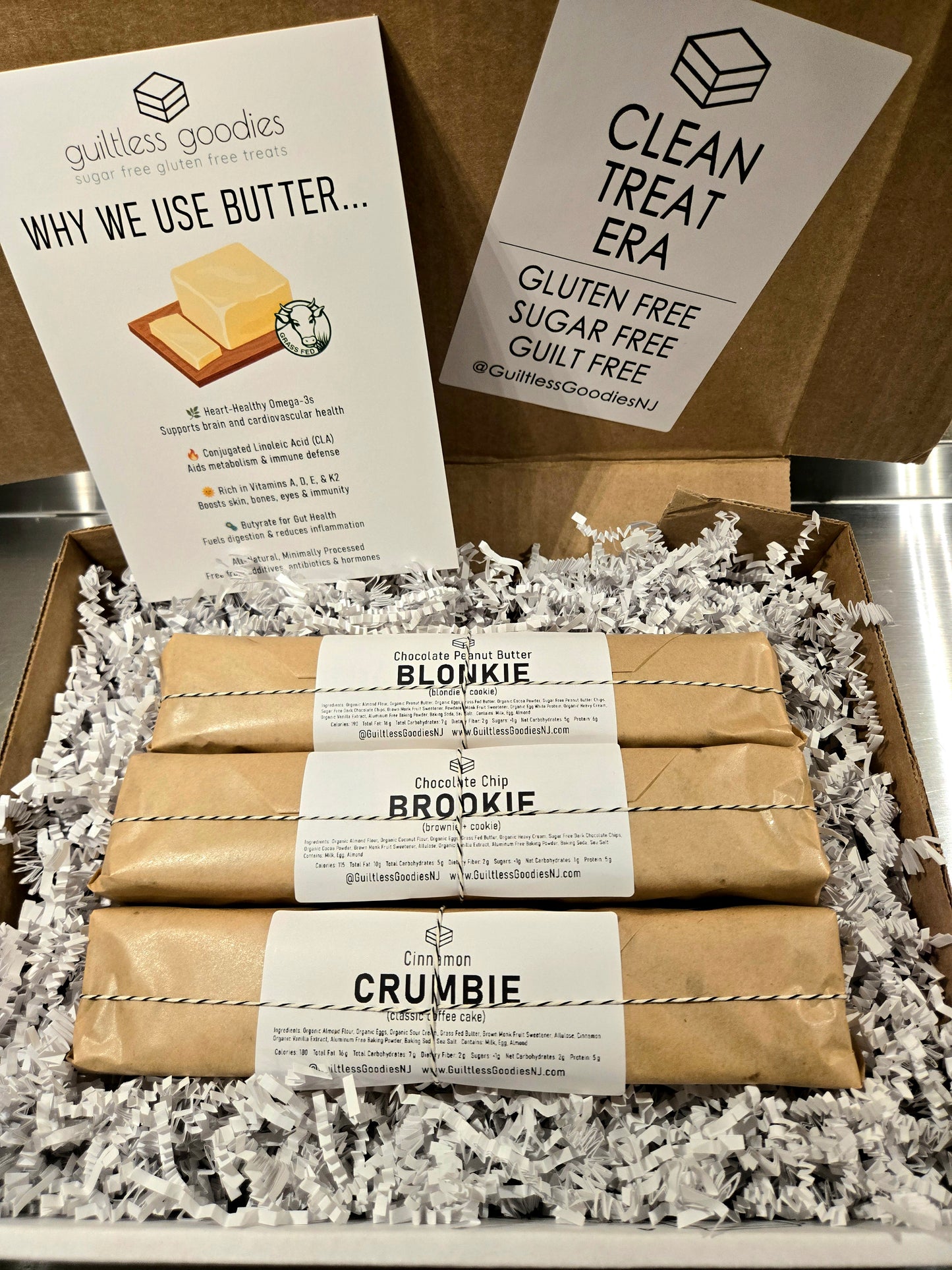 Sugar-Free Gluten-Free Dessert Sampler – 15 Piece Variety Pack (Brookies, Blonkies & Crumbies)